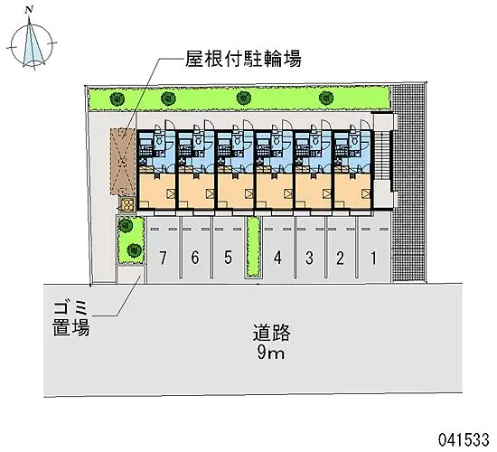 ★手数料０円★平塚市北金目３丁目　月極駐車場（LP）